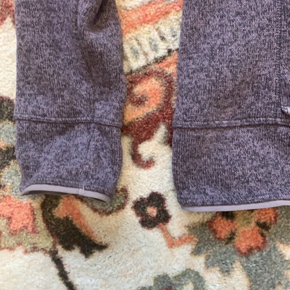 NorthFace Zipper Fleece - Purple Heather - Picture 6 of 8